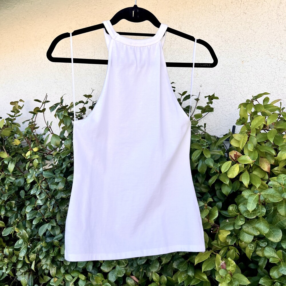 The Range Primary Ribbed Halter Top Ivory White Size Small fits Medium NWT - Picture 6 of 6
